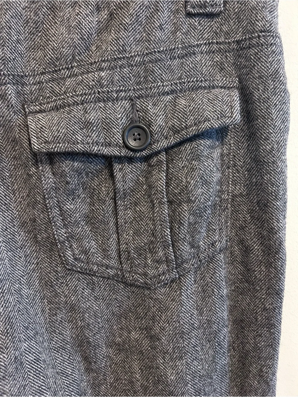 Banana‎ Republic Women’s Gray Herringbone Straight-Leg Pants